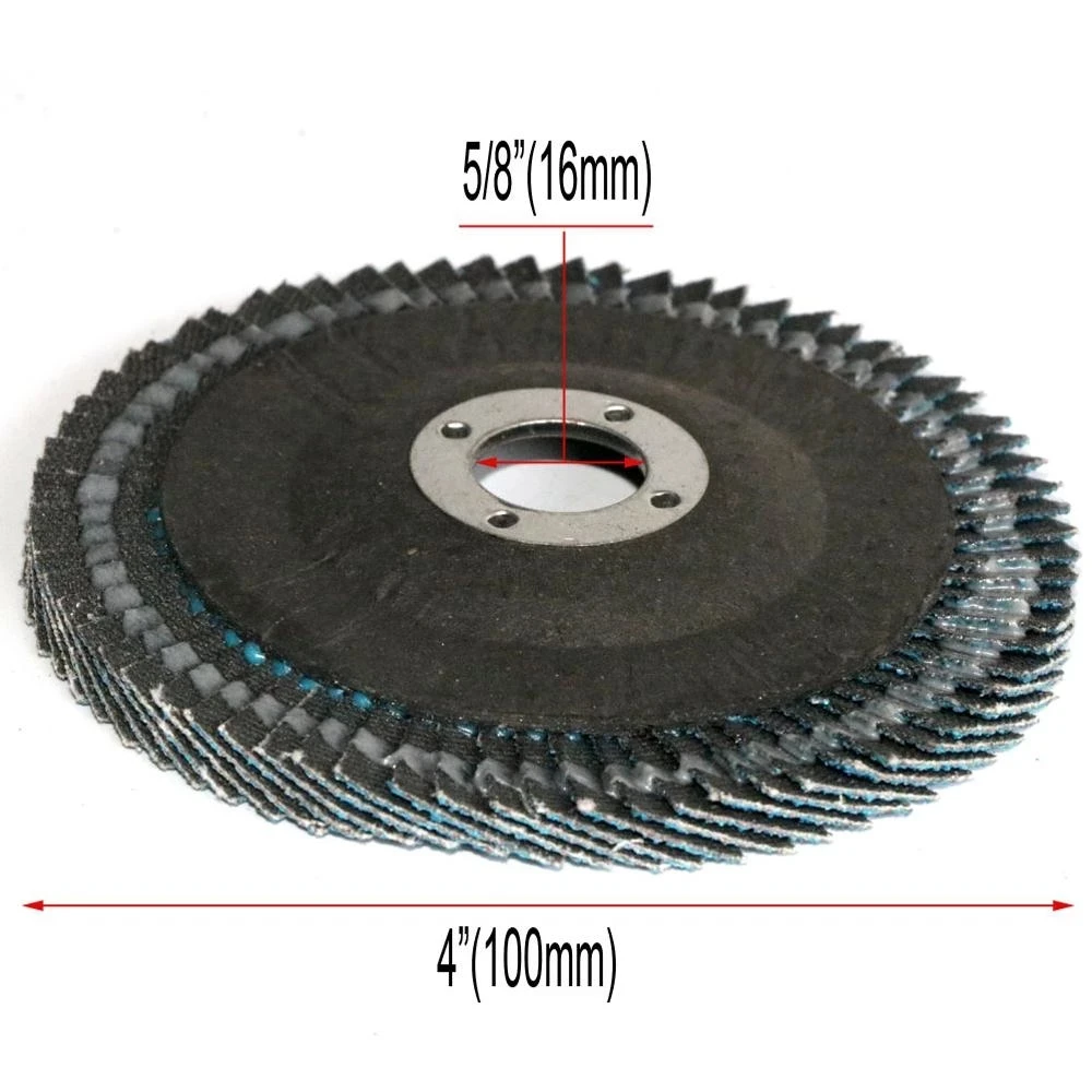 5/10pcs 4 inch Angle Grinder Sanding Disc Metal Plastic Wood Abrasive Tool 100mm 80 Grit Grinding Wheels Flap Discs