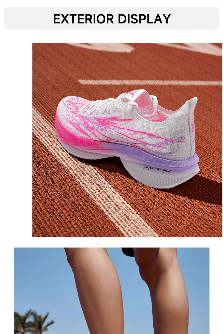Vollflächen-Carbonplatte Laufschuhe Unisex 2025 - IRUNSVAN Läufer Geschwindigkeitstrainings-PE-Testschuhe 136 – Detail 22