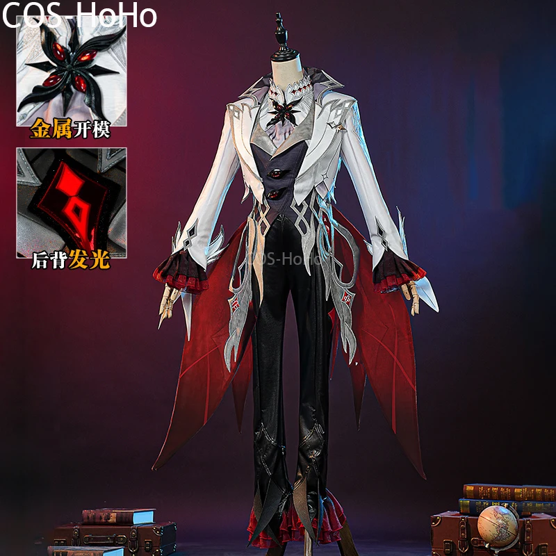 

COS-HoHo Genshin Impact Arlecchino The Knave Game Suit Gorgeous Cosplay Costume Halloween Carnival Party Outfit Women S-XXL