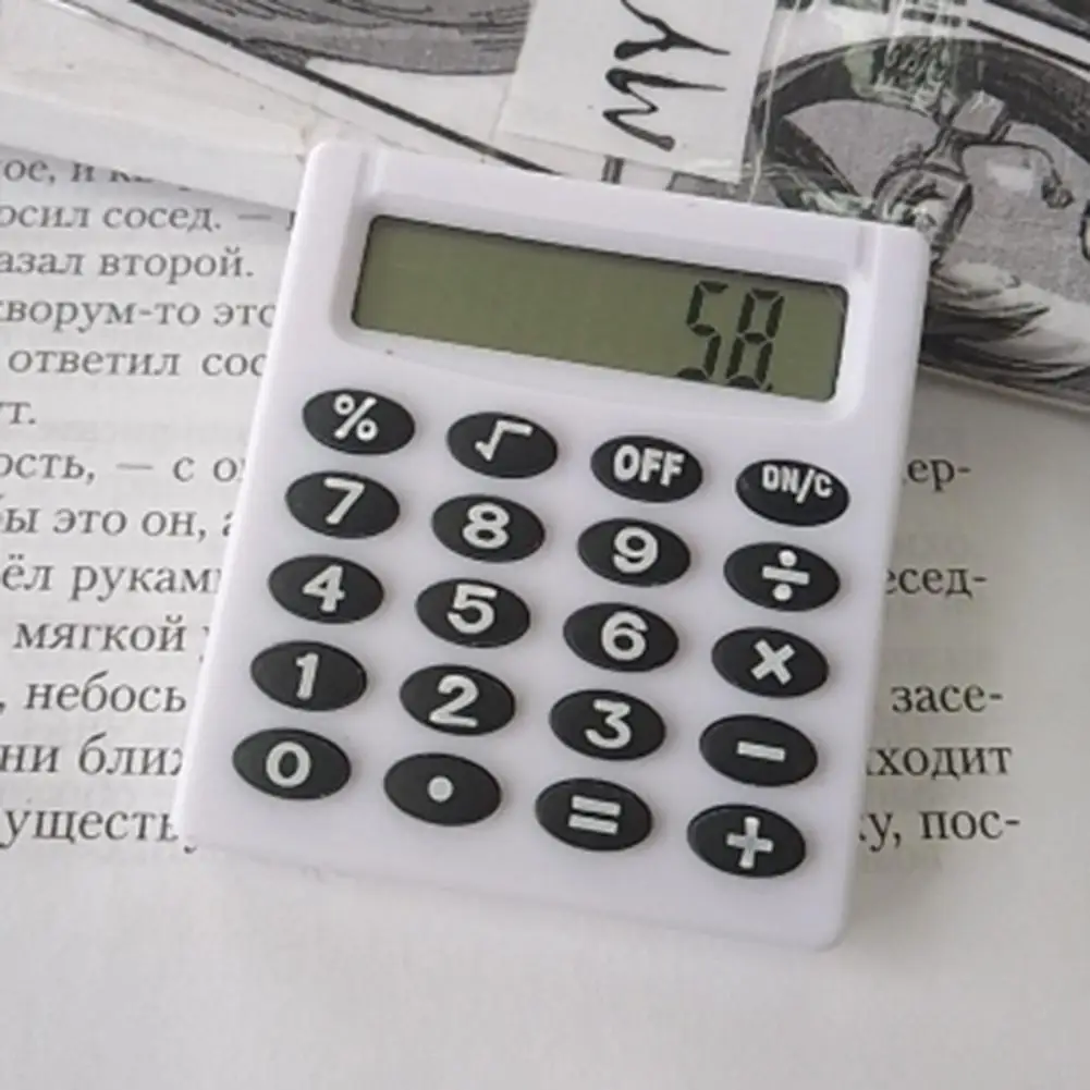 Impacto Resistente Pocket Mini Handheld Calculator, Energy Saving, 8 cores, Útil