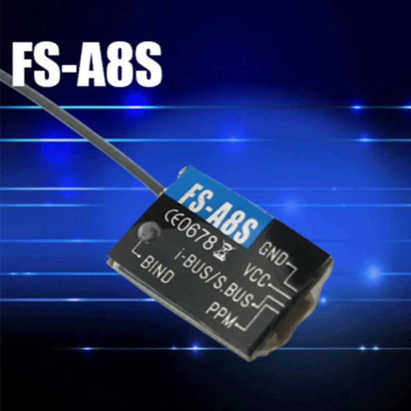 Mini receptor confiável FS-A8S com suporte ppm para transmissores controle remoto