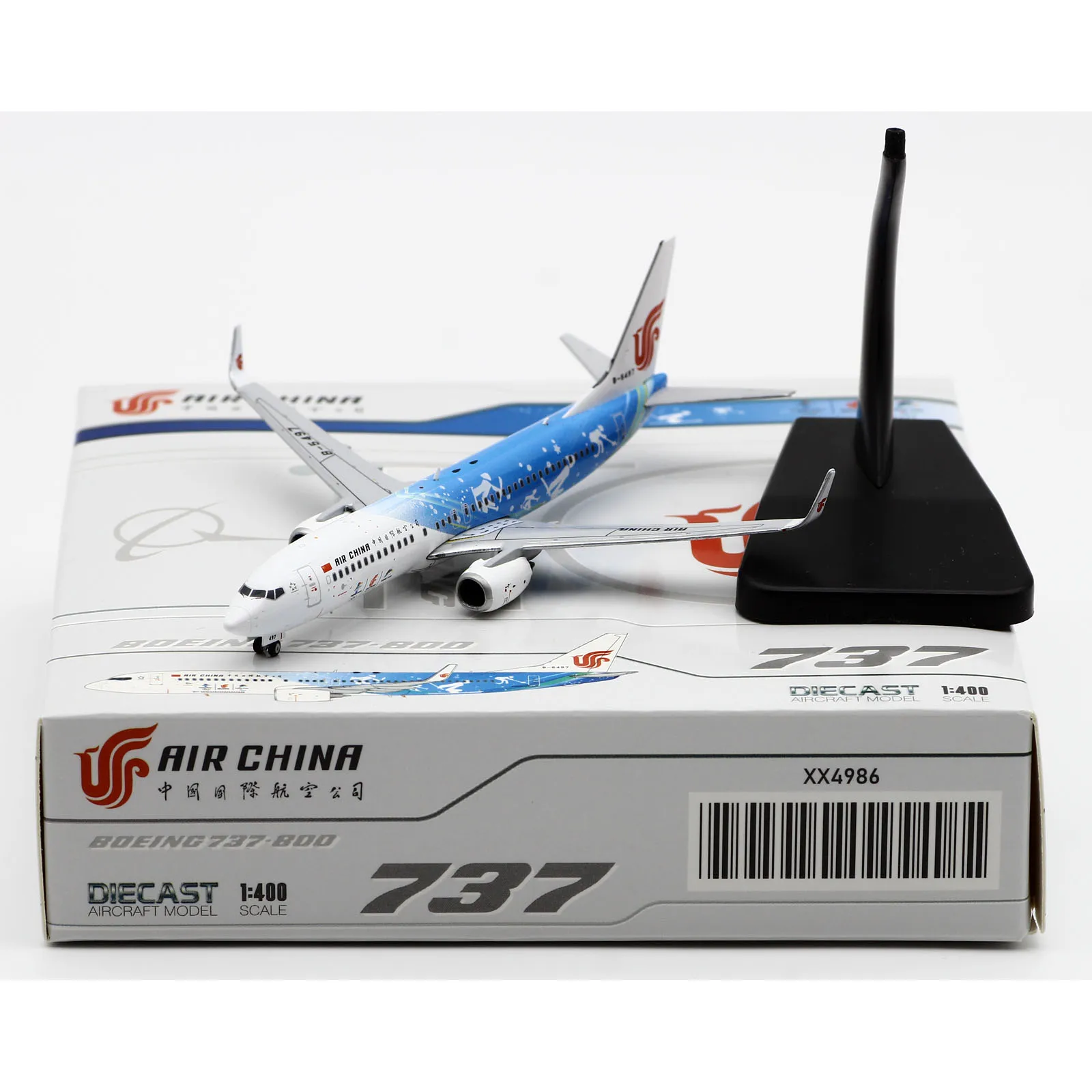 

XX4986 Alloy Collectible Plane Gift JC Wings 1:400 AIR CHINA "StarAlliance" Boeing B737-800 Diecast Aircraft Jet Model B-5497