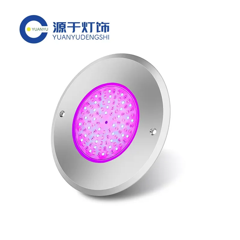 Ultra Thin LED Pool Light 6W 10W 18W 24W 35W Stainless Steel Resin Filled RGB Colored 4-Core Wire DC12V Cold White Warm