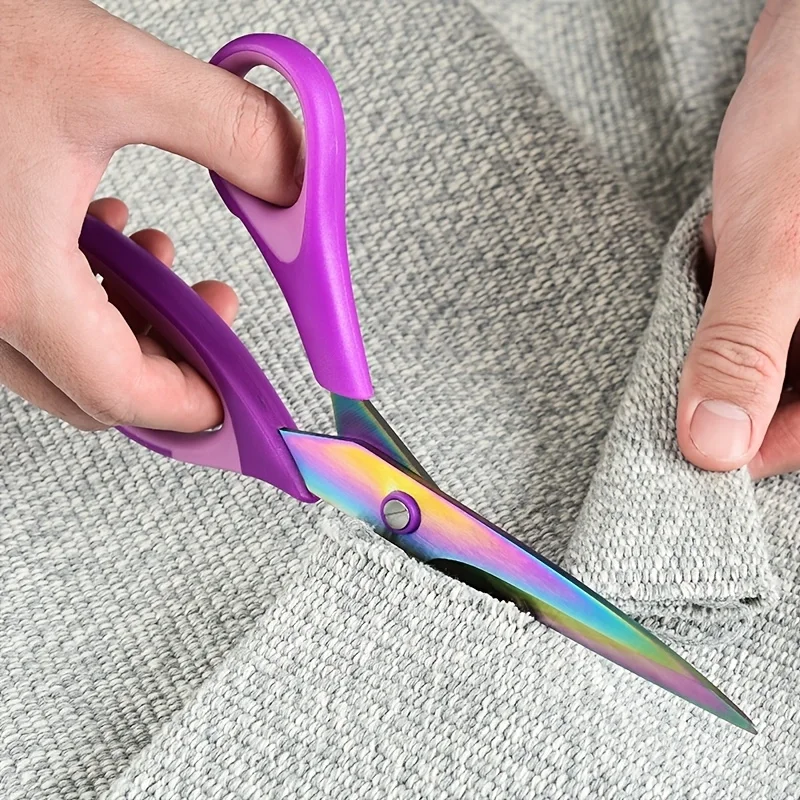 3PCS Color Titanium Office Tailor Scissors Color Titanium Plated Handmade Scissors Household Sewing Scissors Set