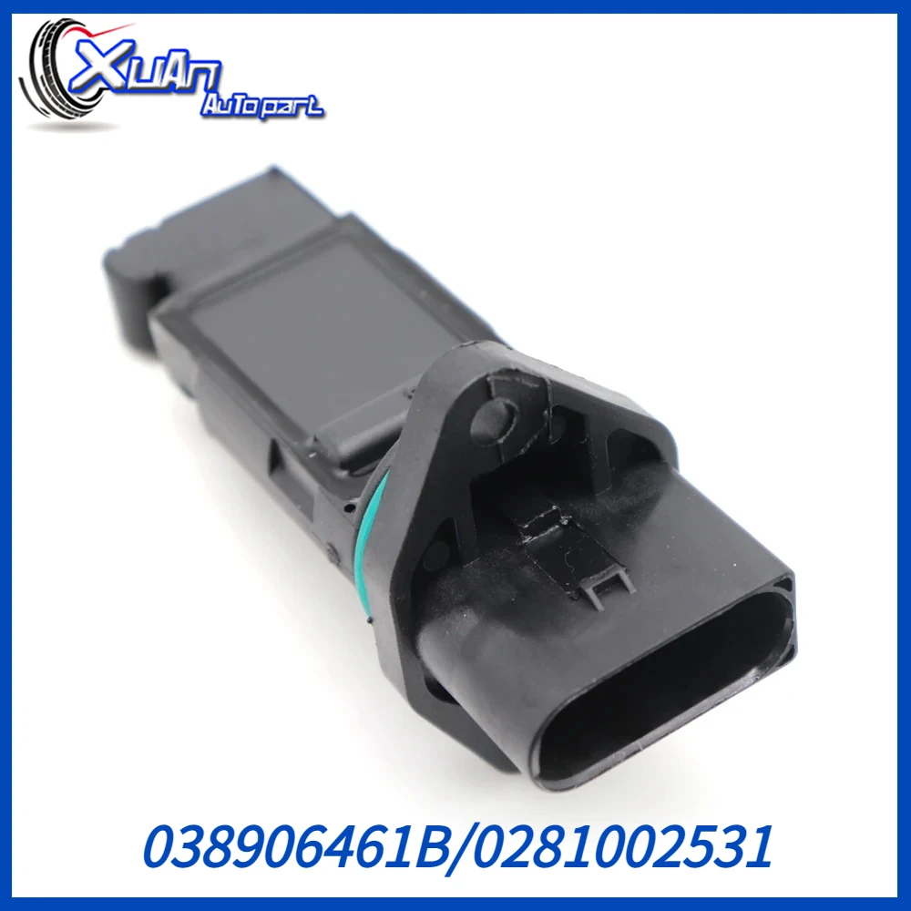 

038906461B 0281002531 MAF Mass Air Flow Sensor For VOLKSWAGEN BEETLE GOLF JETTA 2004-06 63139 7410119 917863 VE700164 SK2451213