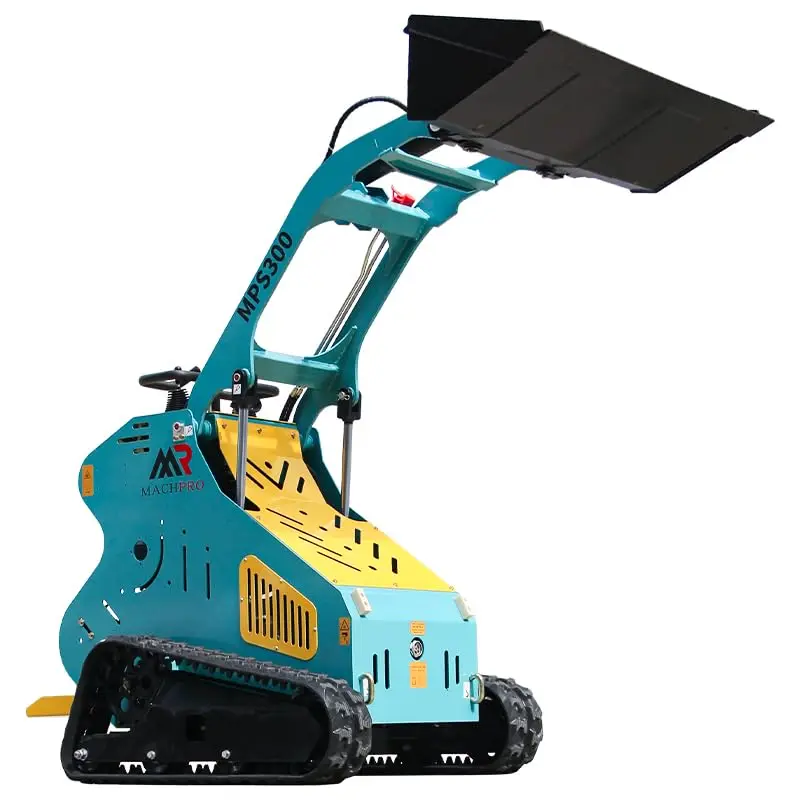 13.5HP Mini Skid Loader Steer Crawler Bucket EPA Engine USA For Digging, Bull-dozing, Augering, Trench-Grinding US Inventory