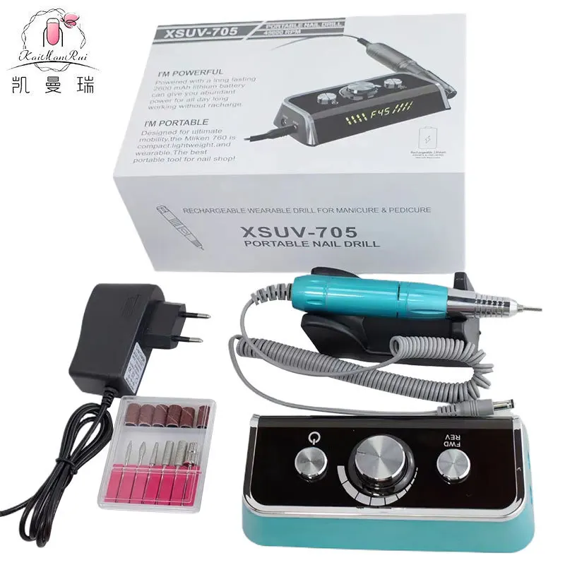 Nuovo smerigliatrice per unghie Display da tavolo Smerigliatrice per accumulo di energia 45000 giri/min Smerigliatrice per unghie professionale con scarico transfrontaliero