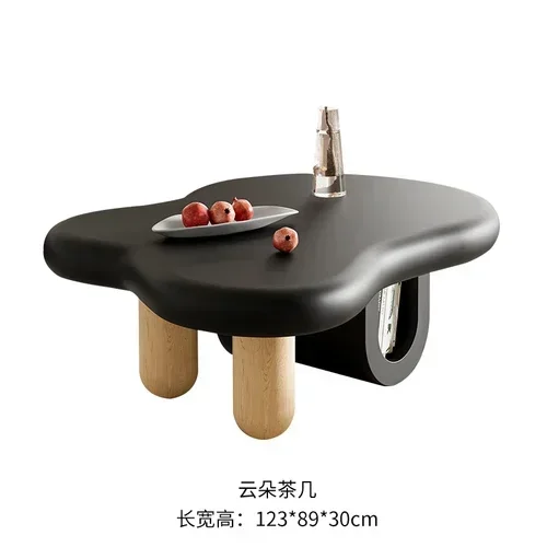 

Coffee Table Special-Shaped French Style Quiet Style Designer Solid Wood Small Apartment Home