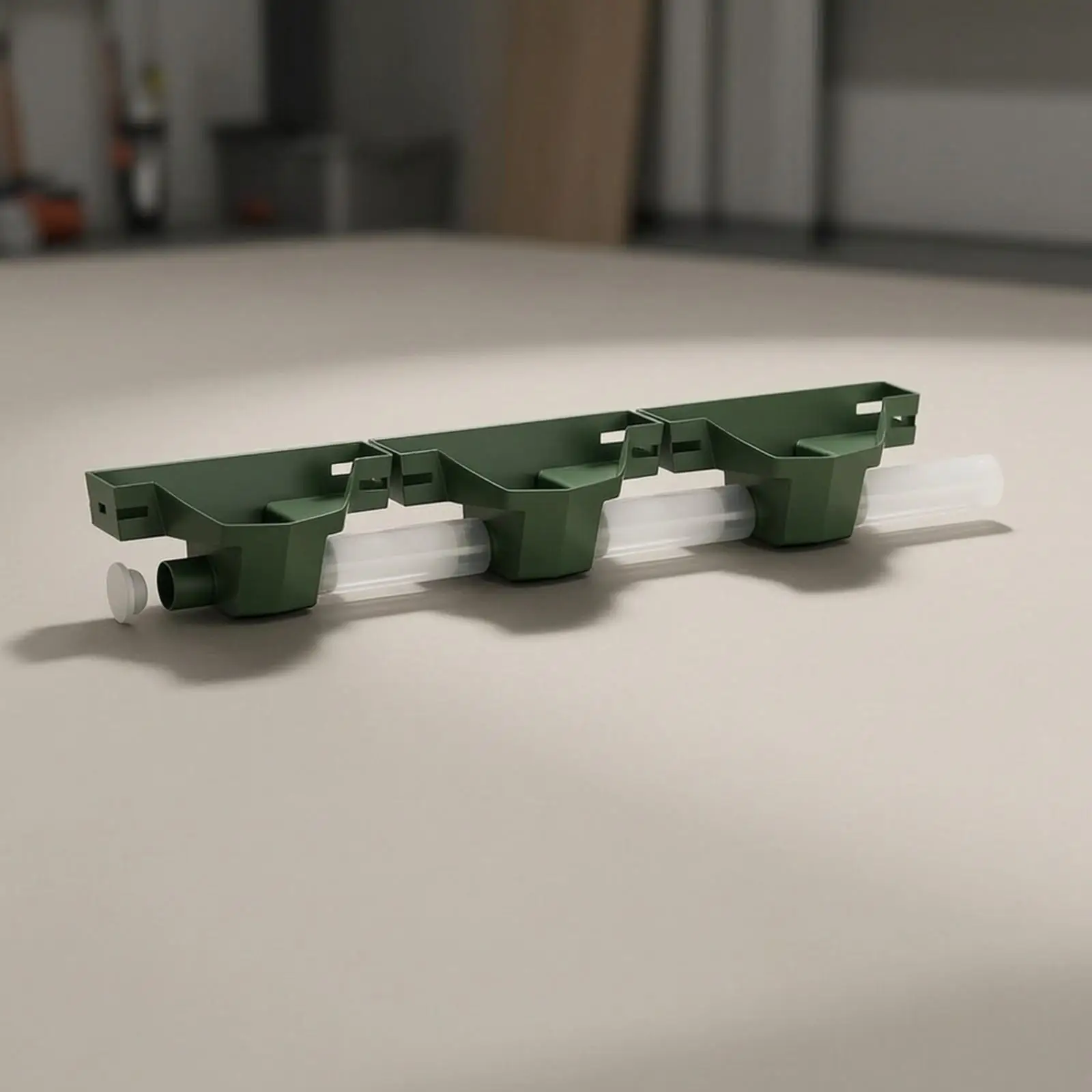 Modular Wall Garden Drainage System with Connecting Hoses for Compact Cultivation Areas