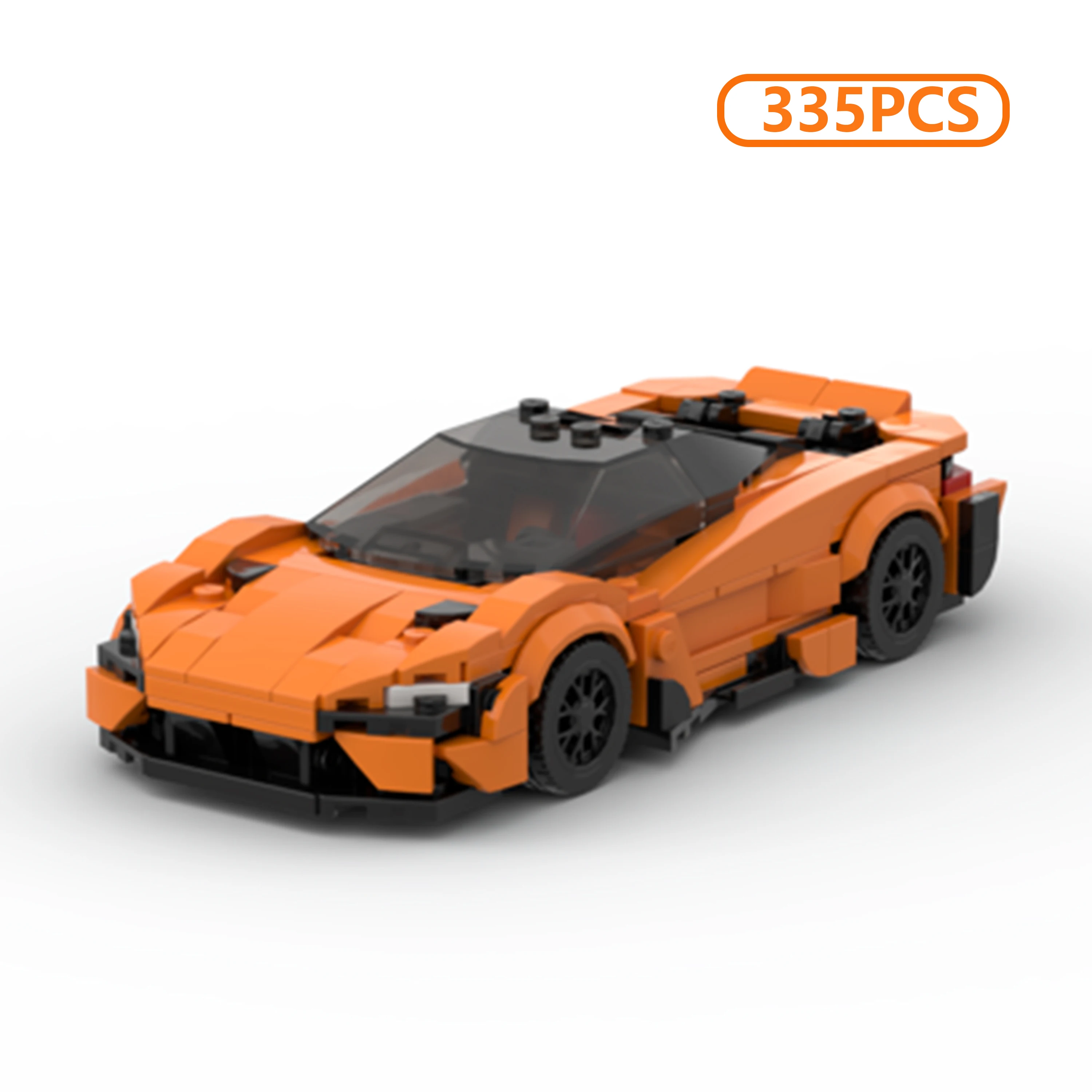 

MOC 765LT Hypercar Building Blocks 8-Stud Speed Series Supercar Assembly Model for Adults Collectors