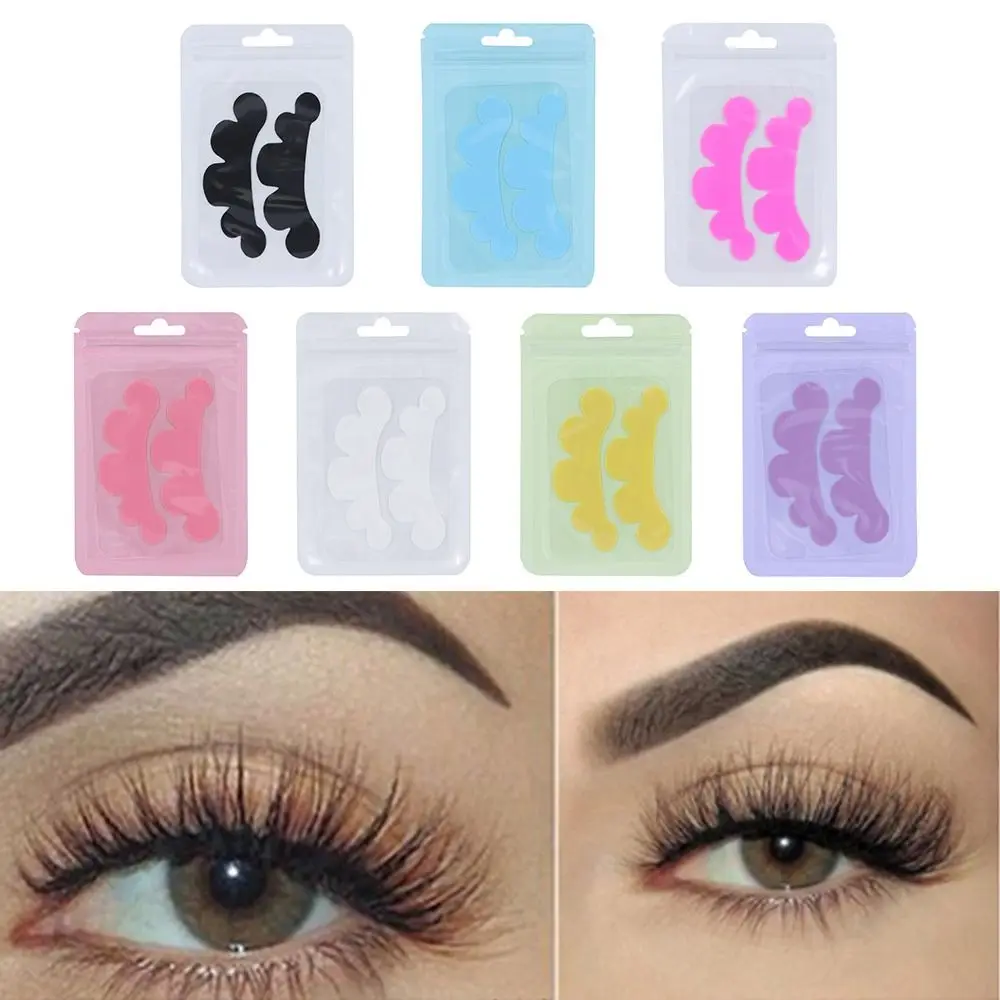 Reutilizável Silicone Eyelash Curling Pad, Lindamente Curled Lashes, Beauty Tool, Maquiagem Acessórios