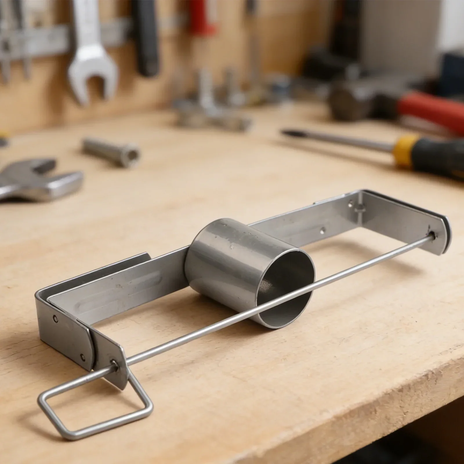 Ergonomic Handle Tape Dispenser For Drywall Taping No Assembly Required Portable Design Galvanized Steel Stainless Steel