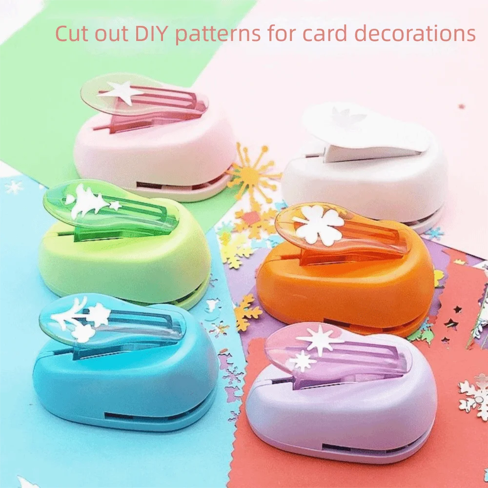 Labor-Saving Paper Embossing Machine Star Shape Handmade Punch Hole Puncher Cutting Craft Effortless Paper Cutting Tools