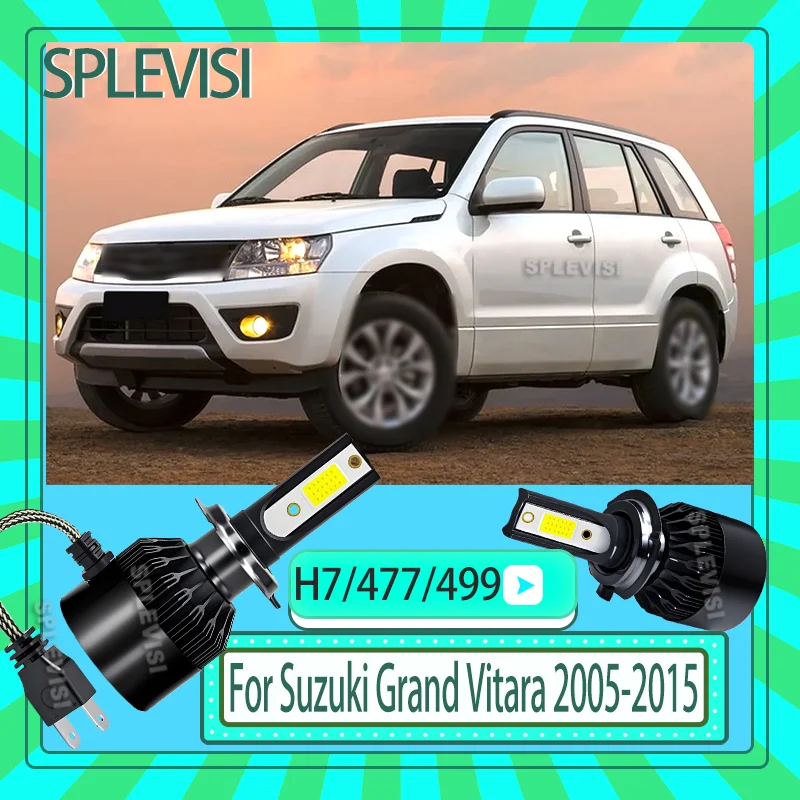 

2x 12v 60W IP67 LED Car Headlamp Low Beam Lights For Suzuki Grand Vitara 2005 2006 2007 2008 2009 2010 2011 2012 2013 2014 2015