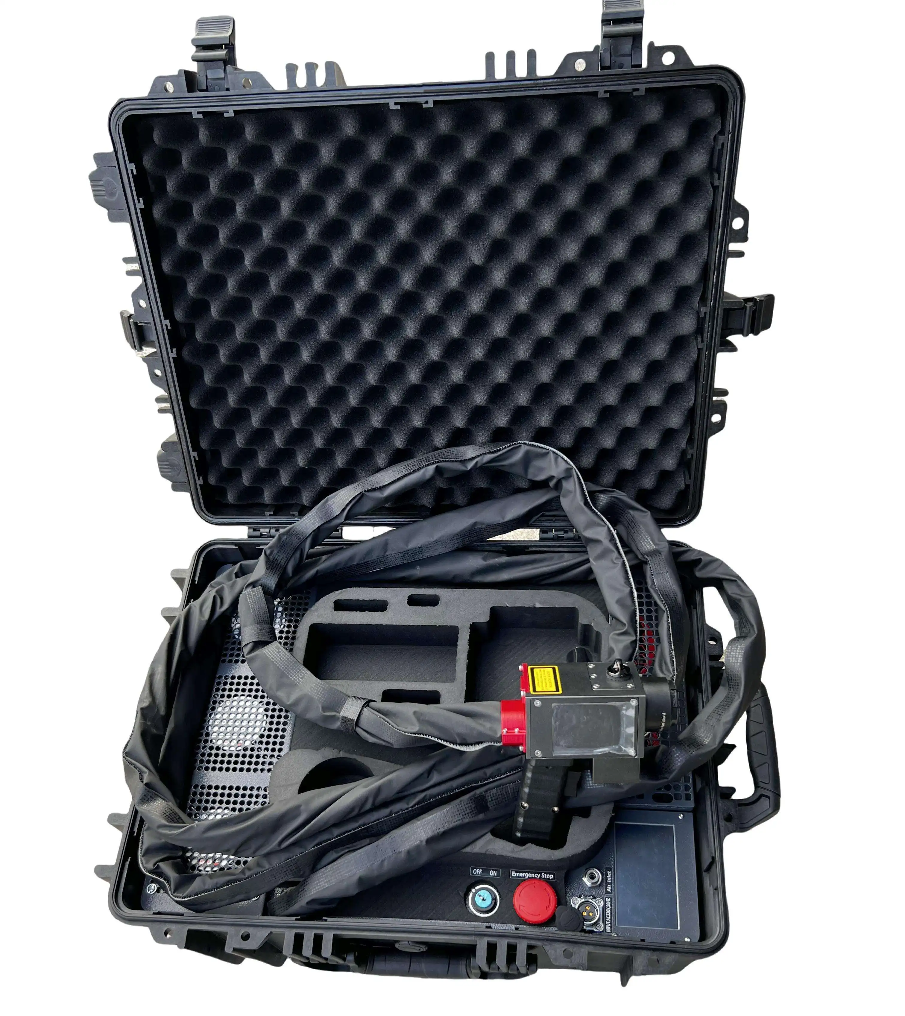 Handheld 200W 300W pulslaserreinigingsmachine voor hoge precisie automotor aluminium onderdelen gemakkelijk te verplaatsen