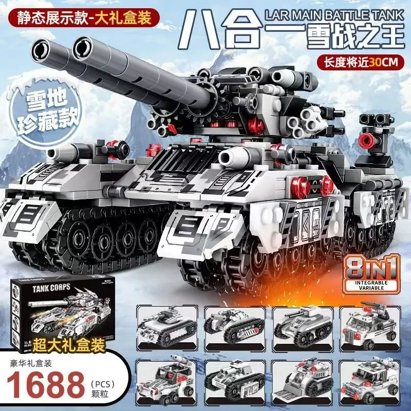 Neue WW2 Militär Fahrzeug Panzer 8in1 Flugzeug Lkw Modell Bausteine DIY Ziegel Kinder Bau Spielzeug Geschenke für Jungen Erwachsene