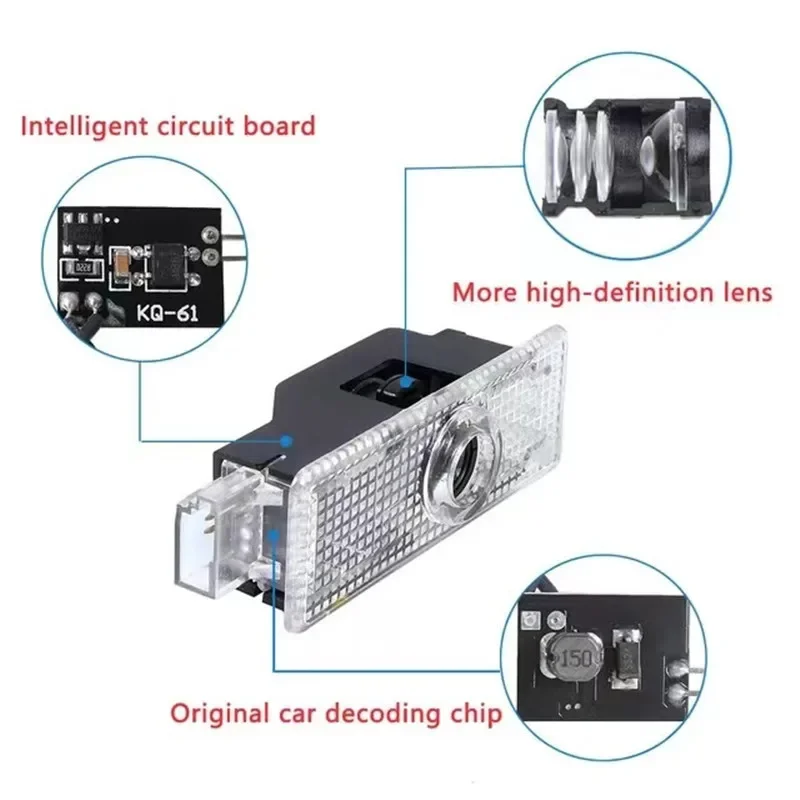 2X LED Car Door Logo Projector Lamps Welcome Light For BMW 1 2 3 4 5 6 7 Series X1 X3 X4 X5 X6 X2 X7 F10 F15 F16 F20 F30 M M3 M5 view 2