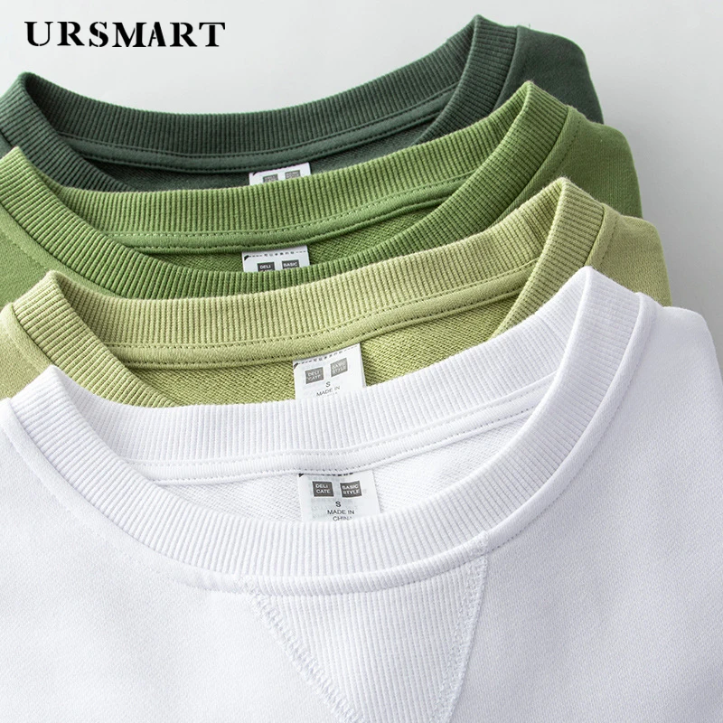 

Cotton hoodies wholesale men's crew neck fashion leisure spring autumn heavyweight hoodie men