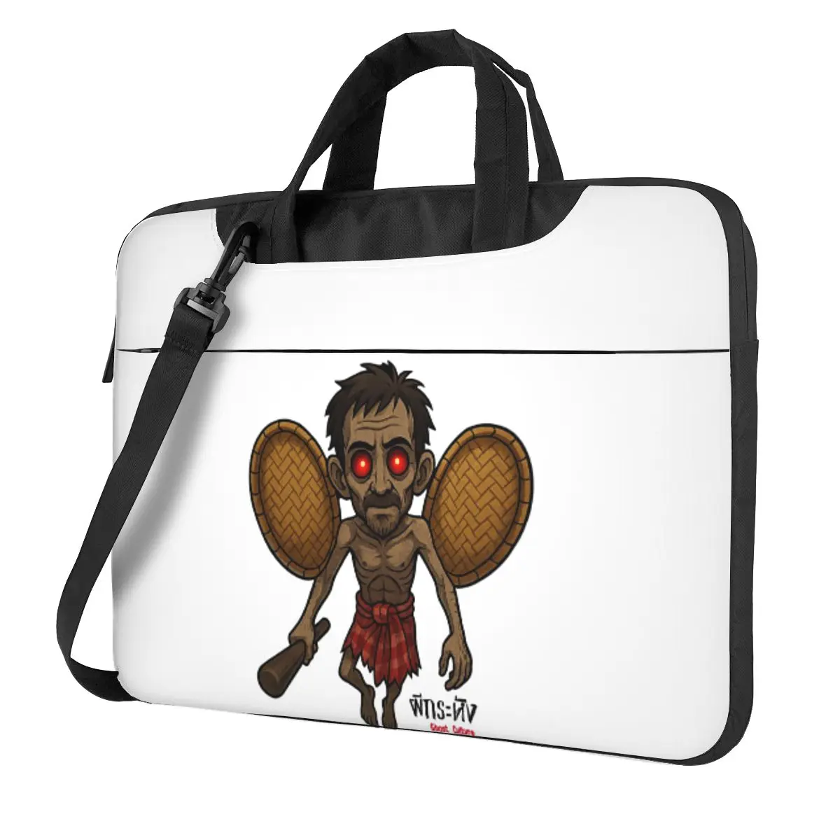 

Phi Krahang Ghost Culture Collection (призрак Тай) Сумка для ноутбука через плечо Сумка для компьютера 13, 14, 15,6-дюймовая сумка для ноутбука Macbook