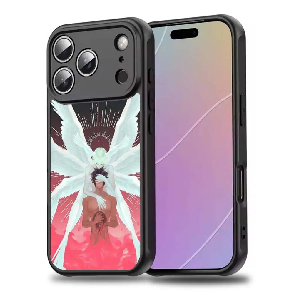 DEVILMAN C-Crybaby Funda de teléfono para iPhone 17,16,15,14,13,12,11,Pro,Max,Plus,Mini,SE4,E Carga inalámbrica magnética Magsafe