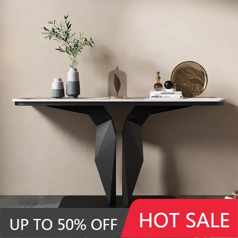 Entryway Decorative Shelf Cabinet Frame Craft Console Table Modern Hallway Display Artistic Furniture Piece Bedroom Furniture