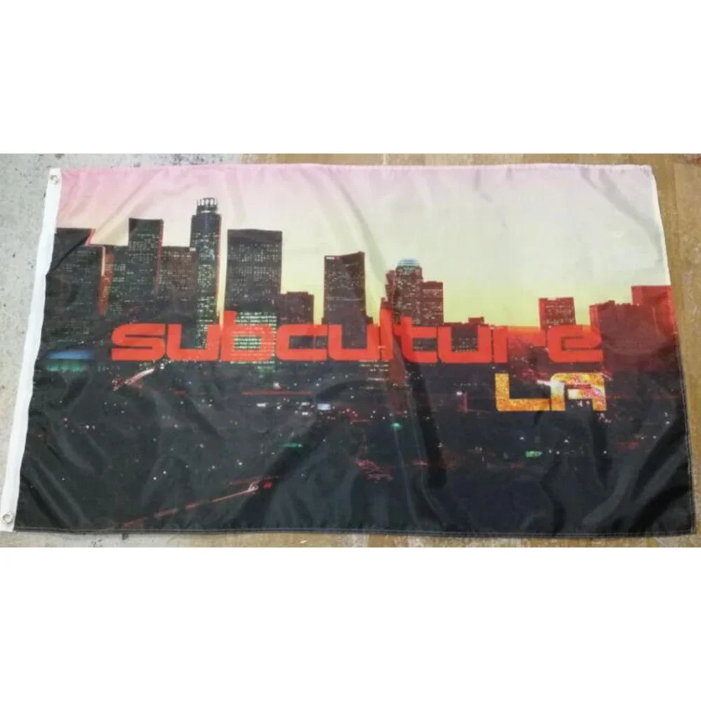 banner of 2X3FT Custom Los Angeles City with subculture 60x90cm 150x90cm flag
