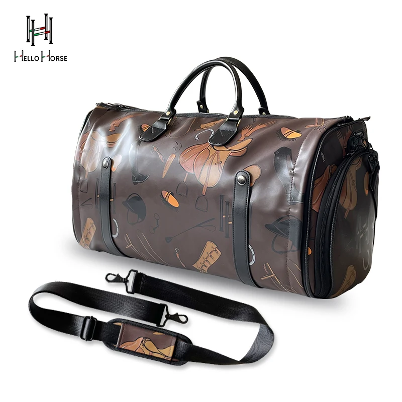 مرحبا الحصان النمط البريطاني الفروسية دعوى حقيبة متعددة الوظائف حقيبة دعوى حقيبة مستحضرات التجميل الفروسية ملابس العمل معدات ركوب الخيل حقيبة مستحضرات التجميل