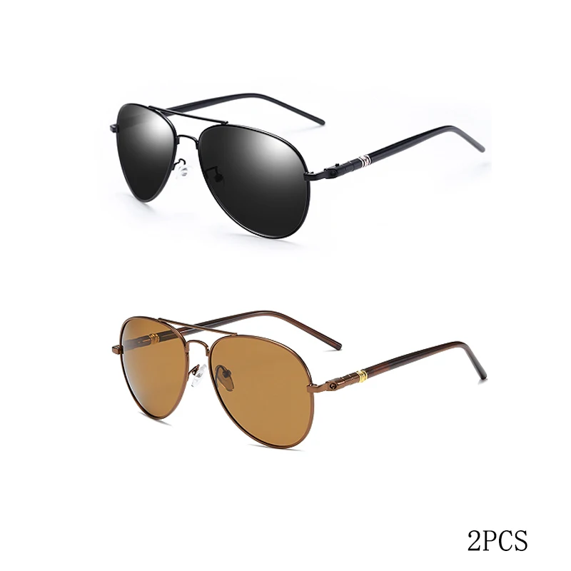 Mannen En Vrouwen Gepolariseerde Zonnebril Gekleurde Reflecterende Bril Driving Zonnebril Zwarte Unisex Pilot Lenzen Uv400