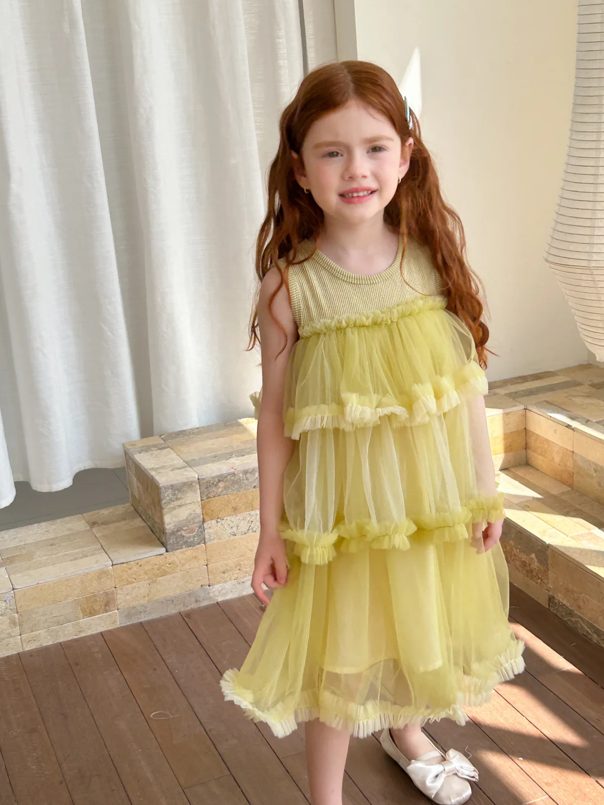 

Fashion Children Princess Dress 2025 Summer New Girls Dress Baby Girls Mesh Splicing Tank Top Dress