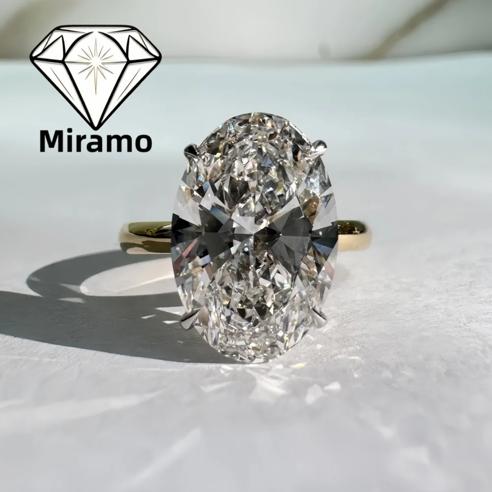 1-8 Ct Oval Cut Hidden Halo Wedding Ring Oval Shape Moissanite Engagement Ring for Women S925 Sterling Silver with Certificate