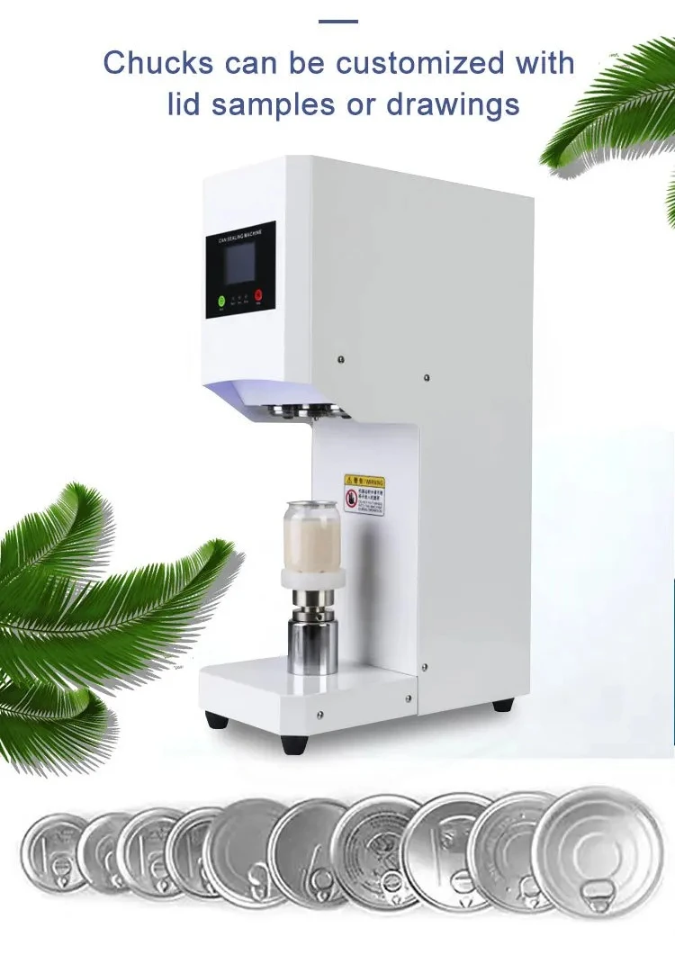 Factory Hot Sale Non-rotating Automatic Portable Drink Can Seamer Bottle Bubble Tea Metal Tin Sealer Seaming Sealing Machine