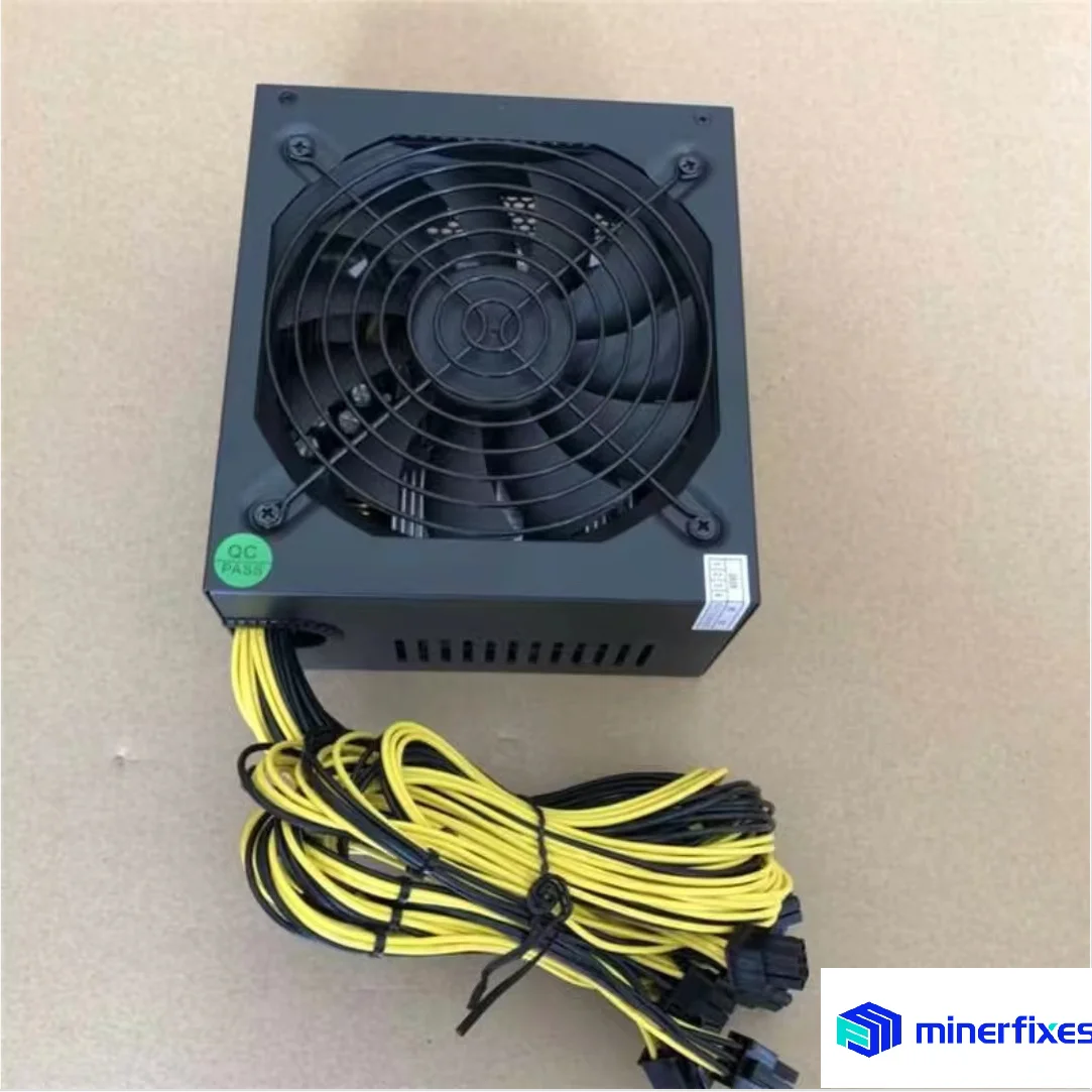 2000W multi-channel power supply New silent power supply, 10 6pin interfaces, 4U silent power supply  12V