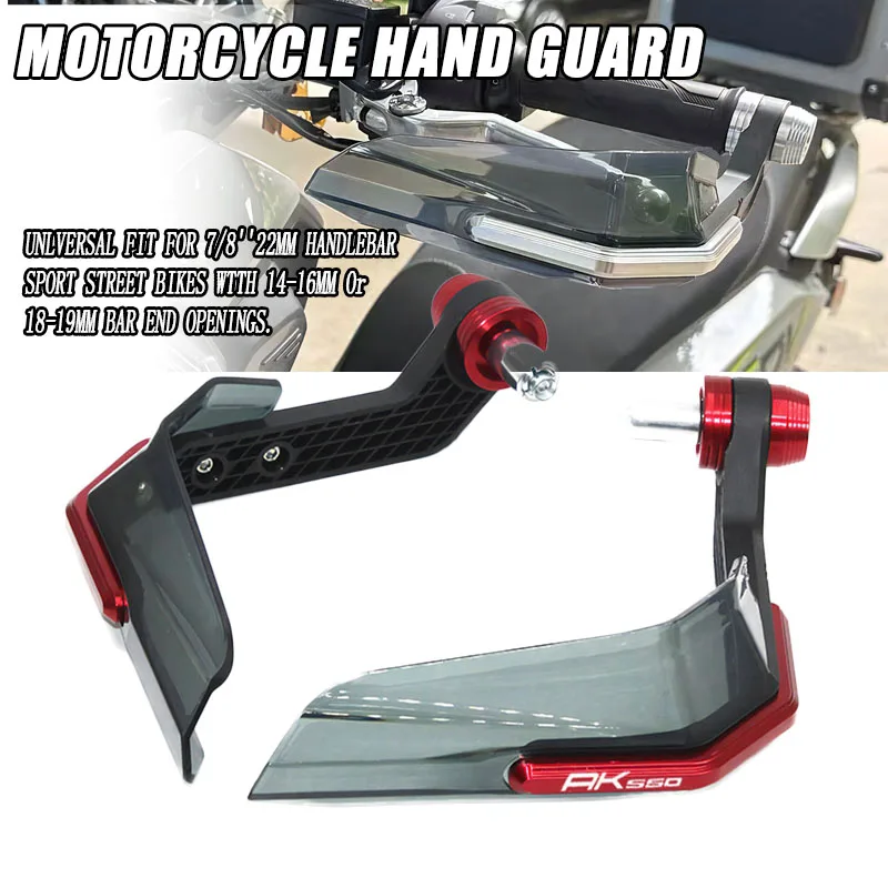 For KYMCO AK550 AK 2017-2021 Motorcycle 7/8 "22mm Universal Windshield Guard Hand Protection Device Brake Clutch Rod Protection