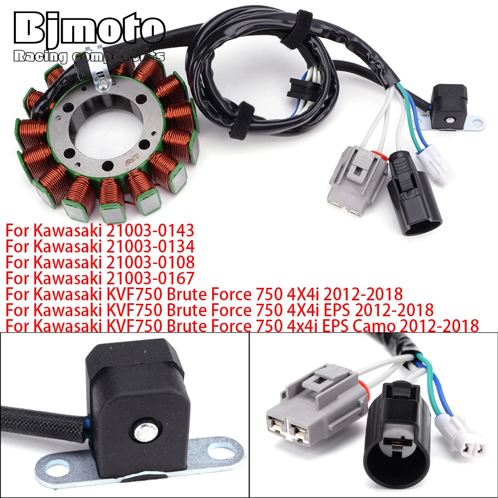 BJMOTO Generator Stator Ignition Coil For Kawasaki KVF750 Brute Force KVF 750 4X4i EPS Camo KRT750 Teryx4 750 4X4 EPS APG HD