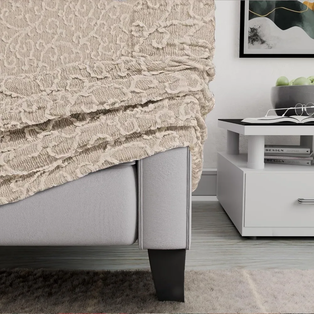 Эластичный чехол для дивана — стильный чехол для дивана — чехол для дивана из мягкой ткани — цельный чехол для дивана — чехол для дивана для комфорта и стиля