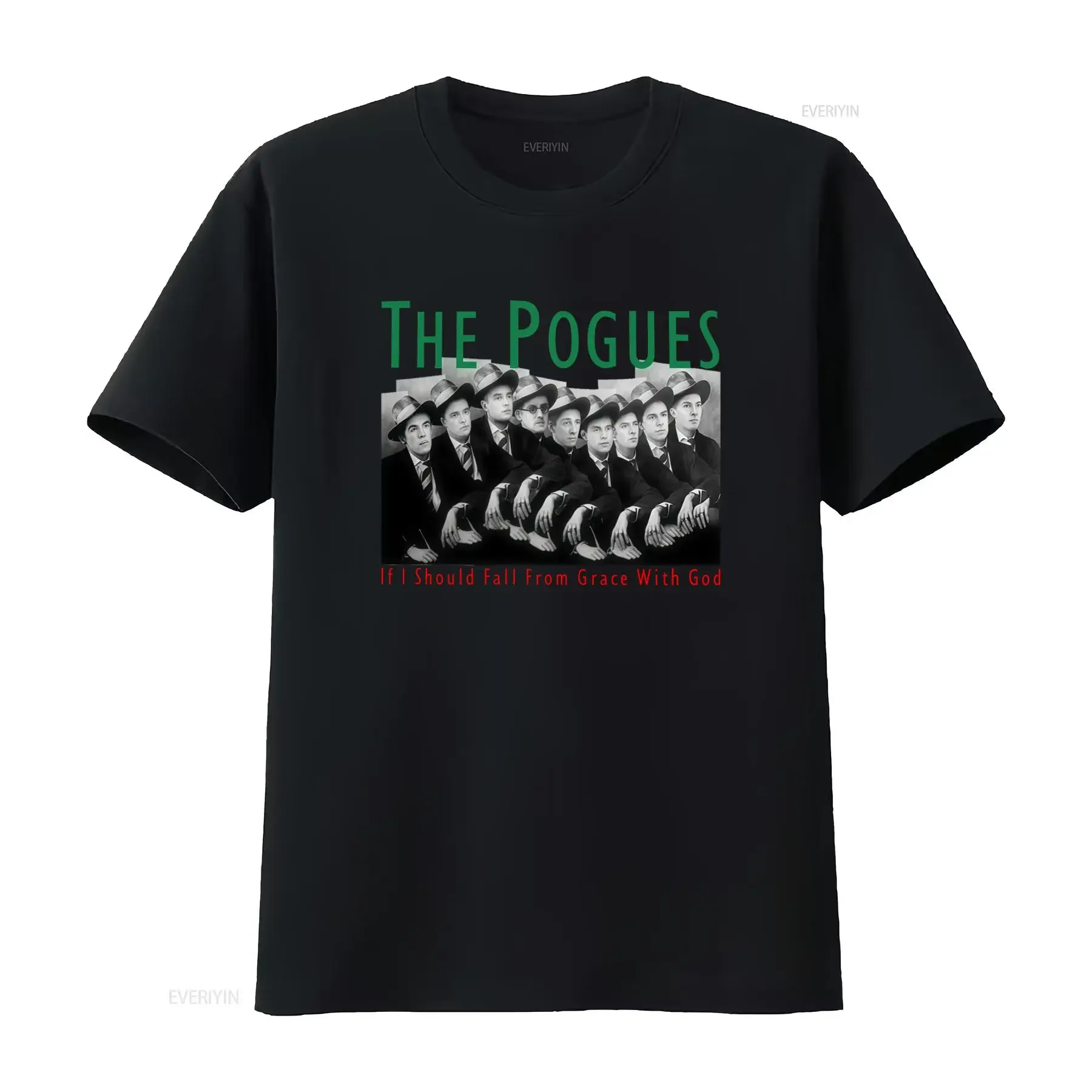 The Pogues Band T Shirt If I Should Fall From Grace Design Available in Sizes S to 5XL Retro Style Print Perfect for Fans