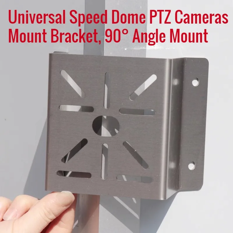 201 SUS 304 Stainless Steel Wall Corner adapter auxiliary Bracket Universal Speed Dome PTZ Cameras Mount Bracket 90° Angle Mount