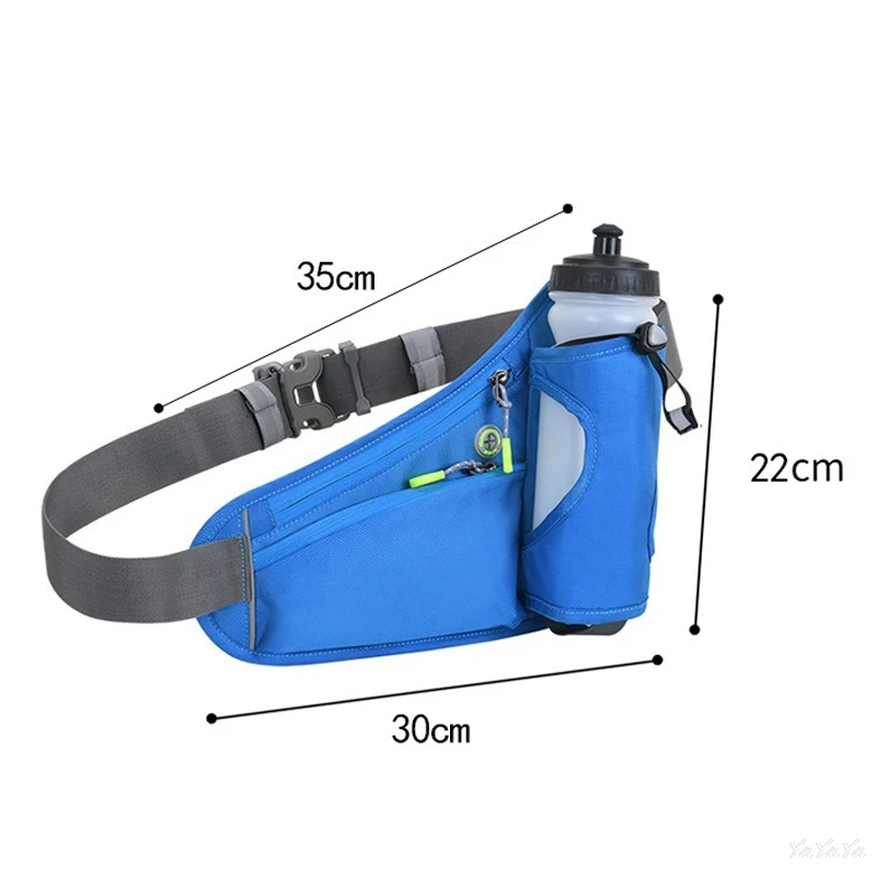 Large Capacity Sport Waist Bag With Water Bottle Holder Cycling Fanny Pack For Benz AMG W212 W204 W168 W213 A B E Class Stickers