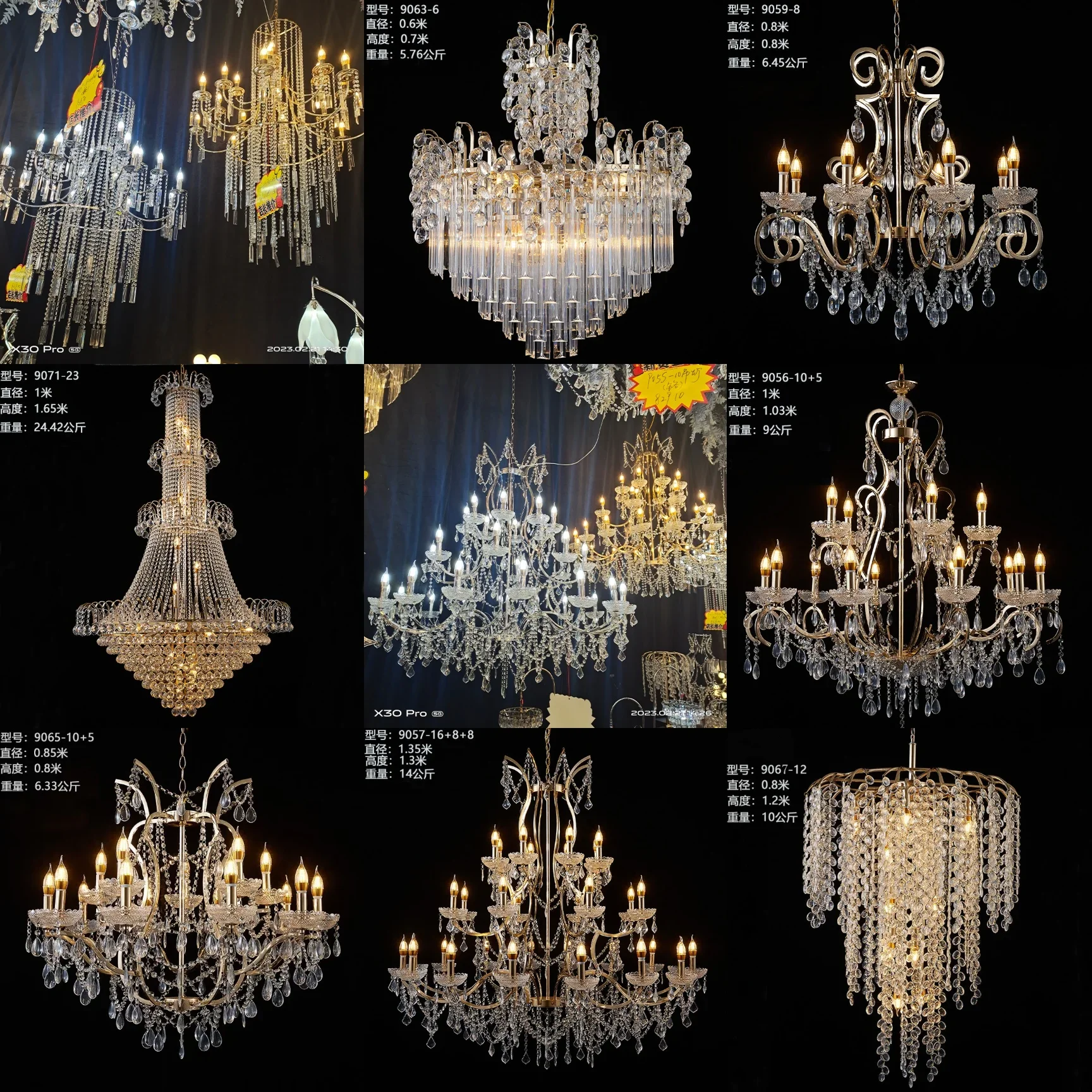 

Air chandelier gold and silver electroplated wrought iron hotel bead curtain decoration wedding crystal lamp ceiling wedding