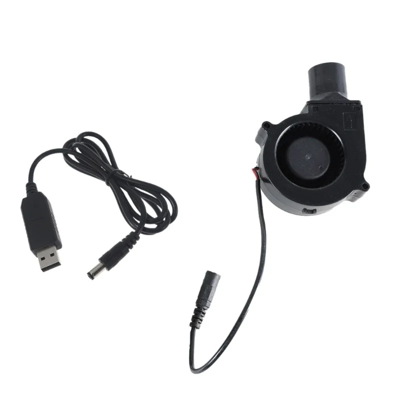 Petit ventilateur de barbecue USB 62BBQ, 3000 tr/min, câble de 125cm réglable, faible bruit pour la cuisson et le refroidissement, appareil essentiel pour l'extérieur