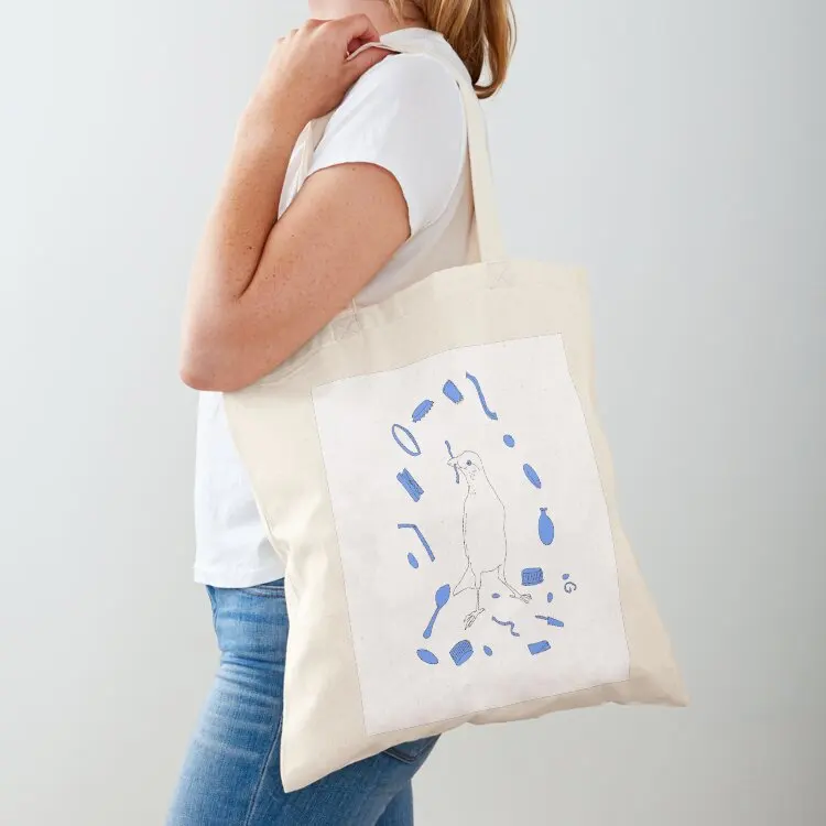 

Bower bird Blue Tote Bag Women's shopper bag luxury women Women's handbag Women's shopper bag