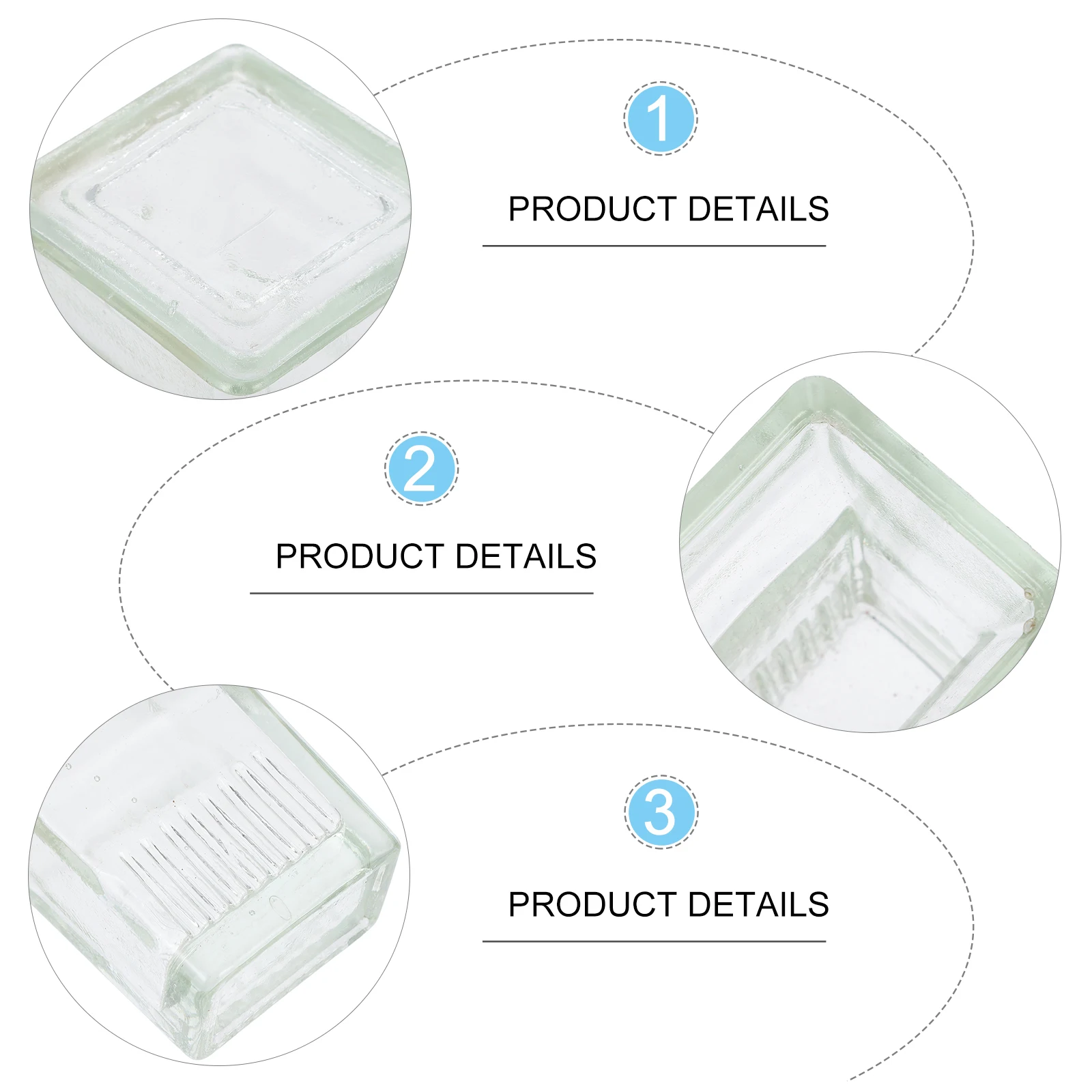 

Stain Laboratory Receptacles Dyeing Vat Glass Slide Staining Jar Transparent