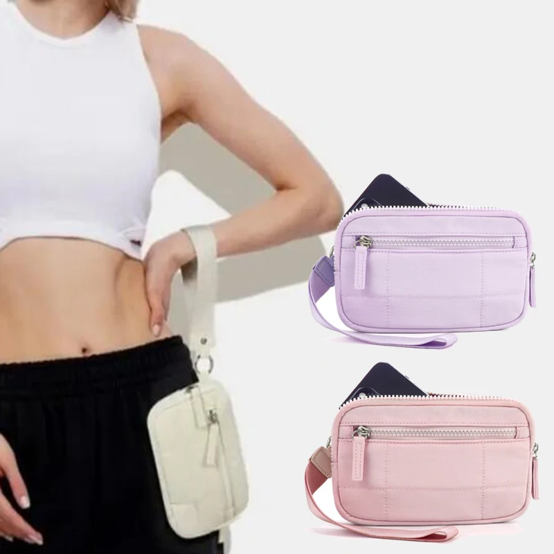

Puffer Wristlet Wallets For Women, Nylon Quilted Wallet With 3-Zipper Purse For Travel Credit Card Holder Phone Organizer