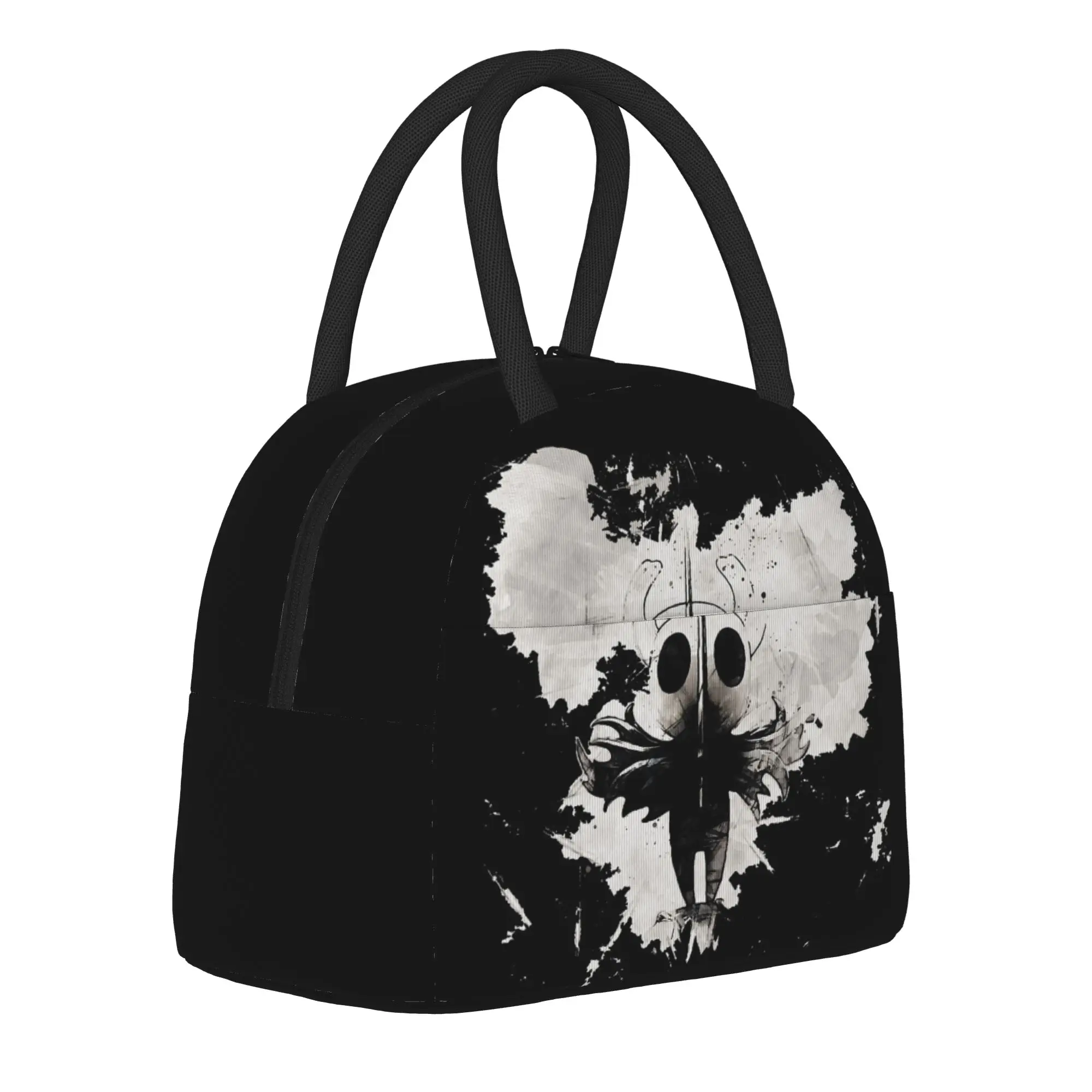 Hollow Knight Silksong painting Insulated Lunch Bag Large  Meal Container Thermal Bag Lunch Box Tote College  Outdoor Food Bag