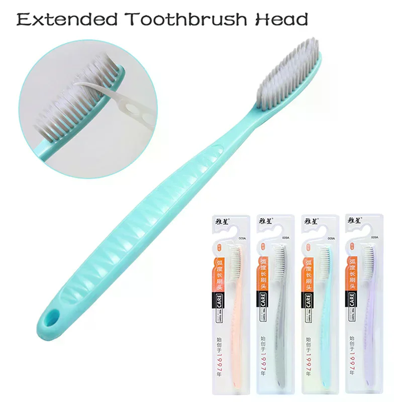 /ACR/Super Long Toothbrush Soft Fur Large Brush Head Adult Toothbrush Manual Toothbrush Firm Toothbrush 1PC