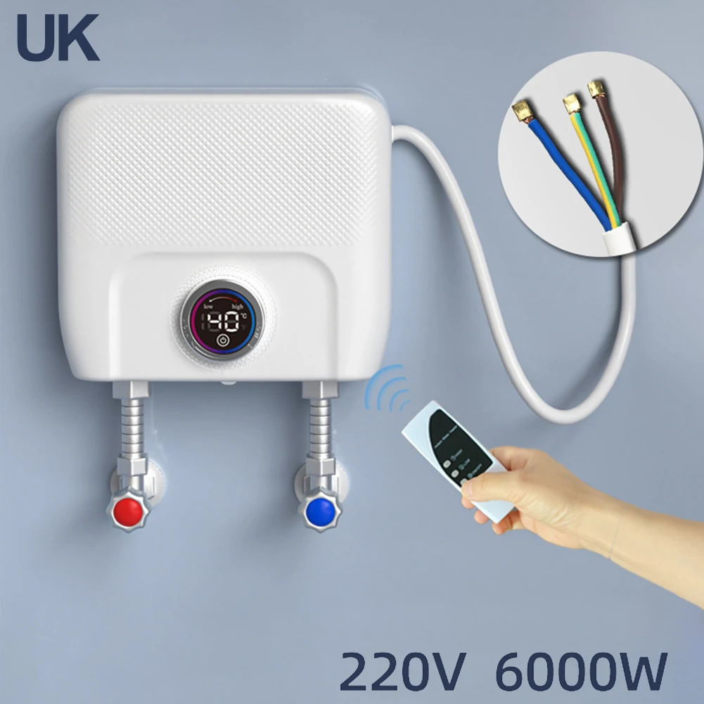 

No Exhaust Gas Home Use Office Use Electric Water Heater Compact Water Heater Remote Control Custom Temperature Mode