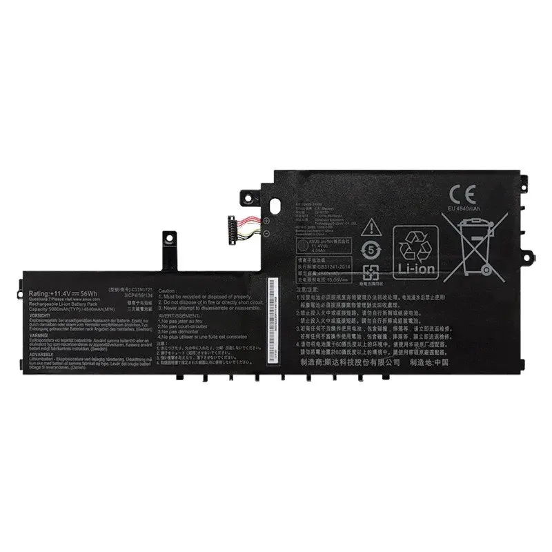 

C31N1721 3ICP4/59/134 Аккумулятор для ноутбука ASUS Vivobook E406SA E406MA L406SA L406MA Series 0B200-02830100 11,4 В 56 Втч/5000 мАч