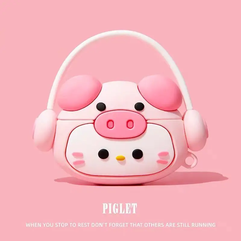 Custodia per cuffie in silicone simpatico cartone animato anime adatta per Apple AirPods 4 1 2 3 Pro 2 Cover per cuffie Bluetooth