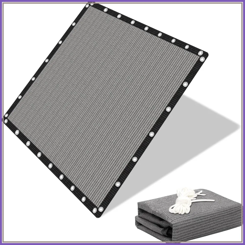 90% Shade Cloth Sun Shade Fabric Privacy Screen for Patio Garden Pergola Canopy with Grommets