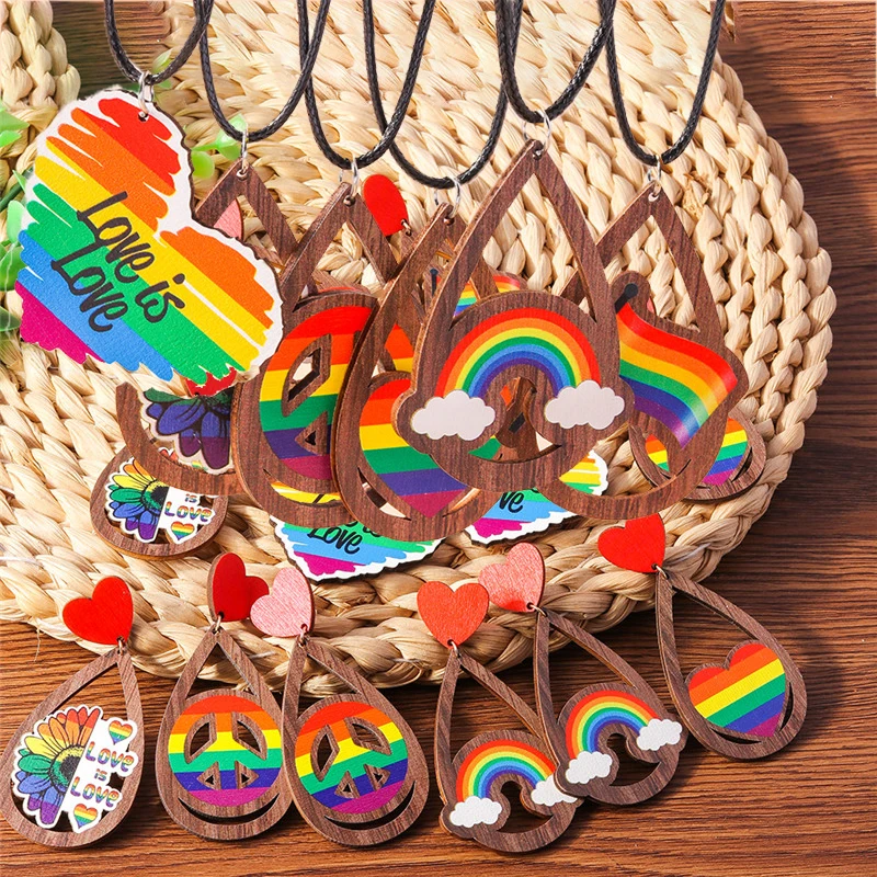 Aihua Bunte Regenbogen-Halskette für Damen, Lederseil-Kette, Wolke, Regenbogen-Anhänger, Halskette, niedlicher Sommer-Strand-Schmuck, Geschenke – Detail 3